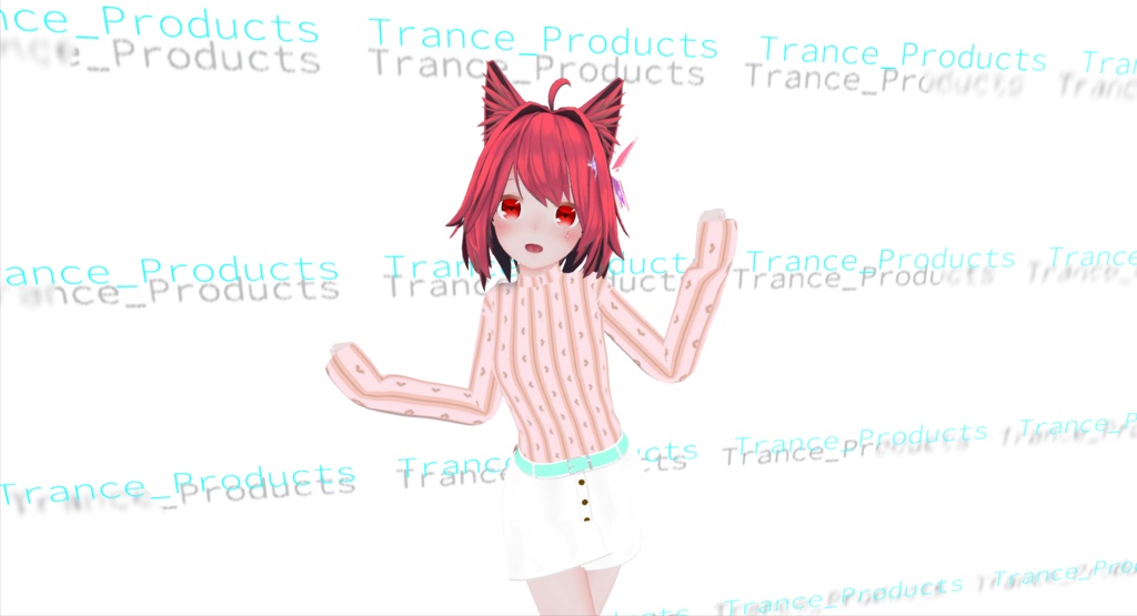 【VRchat向け】ミーシェ萌えボーダーコスチューム【3Dモデル】