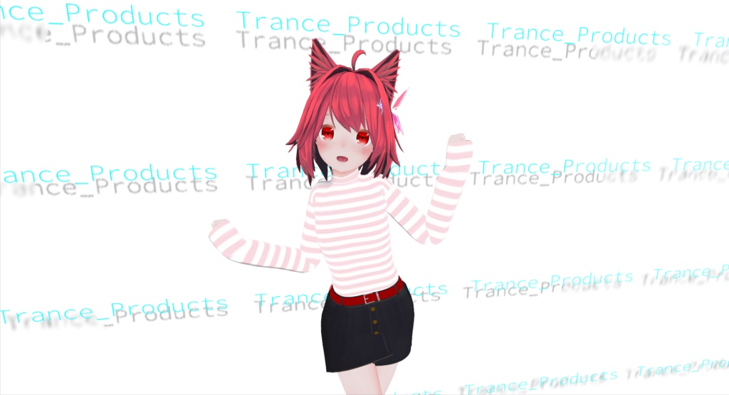 【VRchat向け】ミーシェ萌えボーダーコスチューム【3Dモデル】