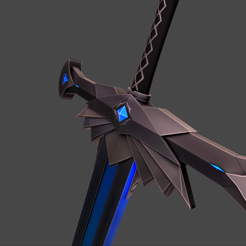 【3Dモデル】大剣・Tenebris Arcanum【VRChat向け】