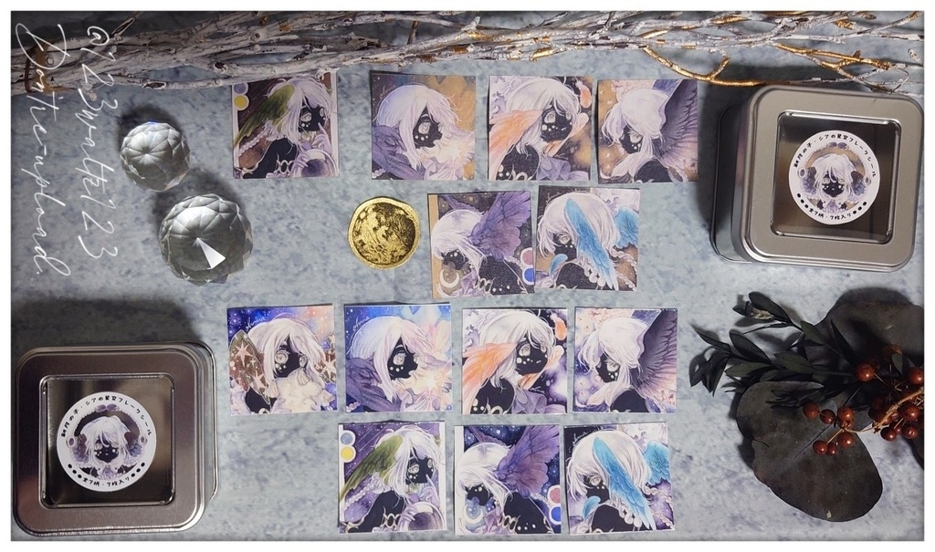 【Sticker】新月缶入ステッカーset