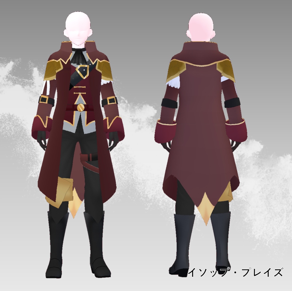 【VRoid】Pirate Captain Uniform