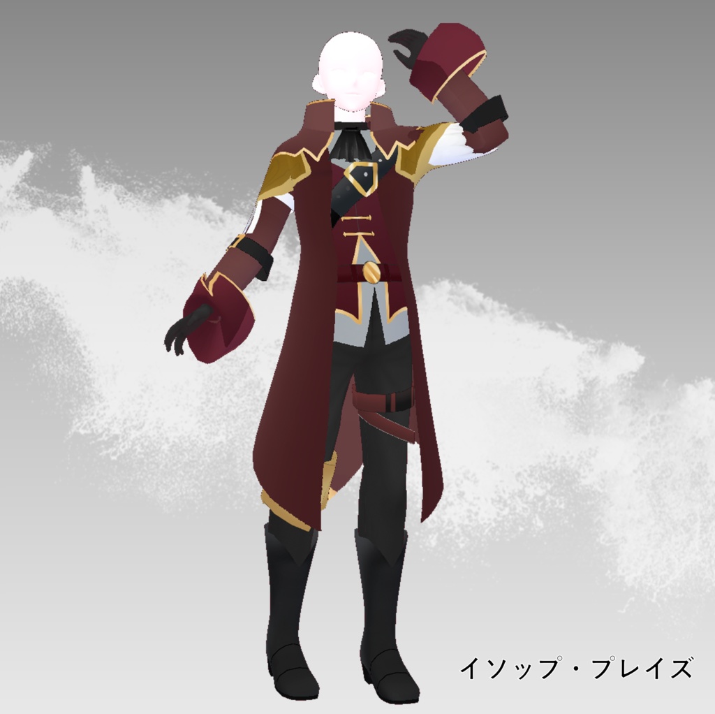 【VRoid】Pirate Captain Uniform
