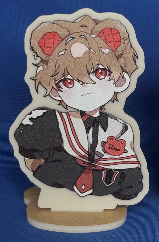 【白単品】くまみみアクスタ　