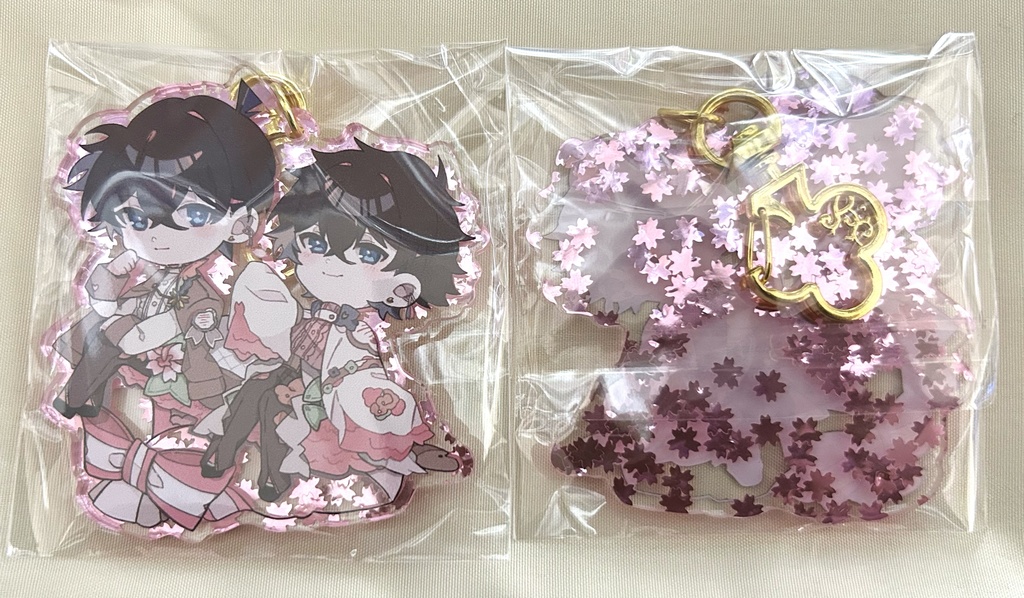 新快桜フレーク入りアクキー