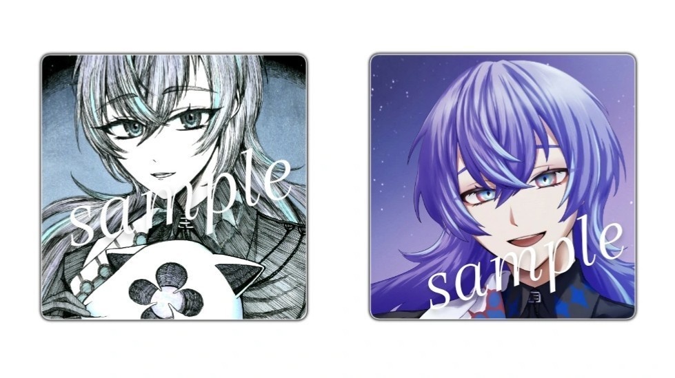 【非公式 二次創作】星導ショウ 正方形ステッカー 2種セット