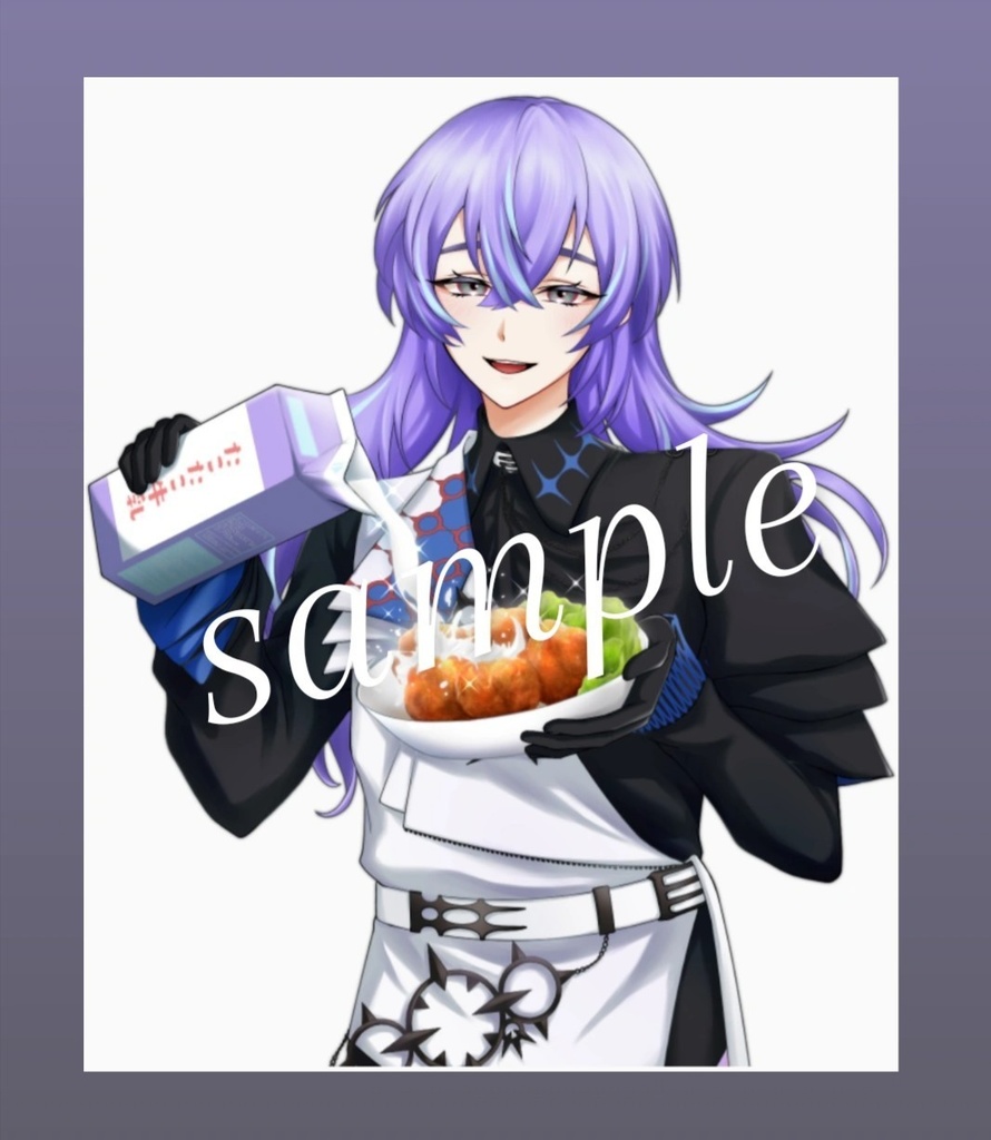 【非公式二次創作】牛乳を注ぐ星導ショウ ステッカー