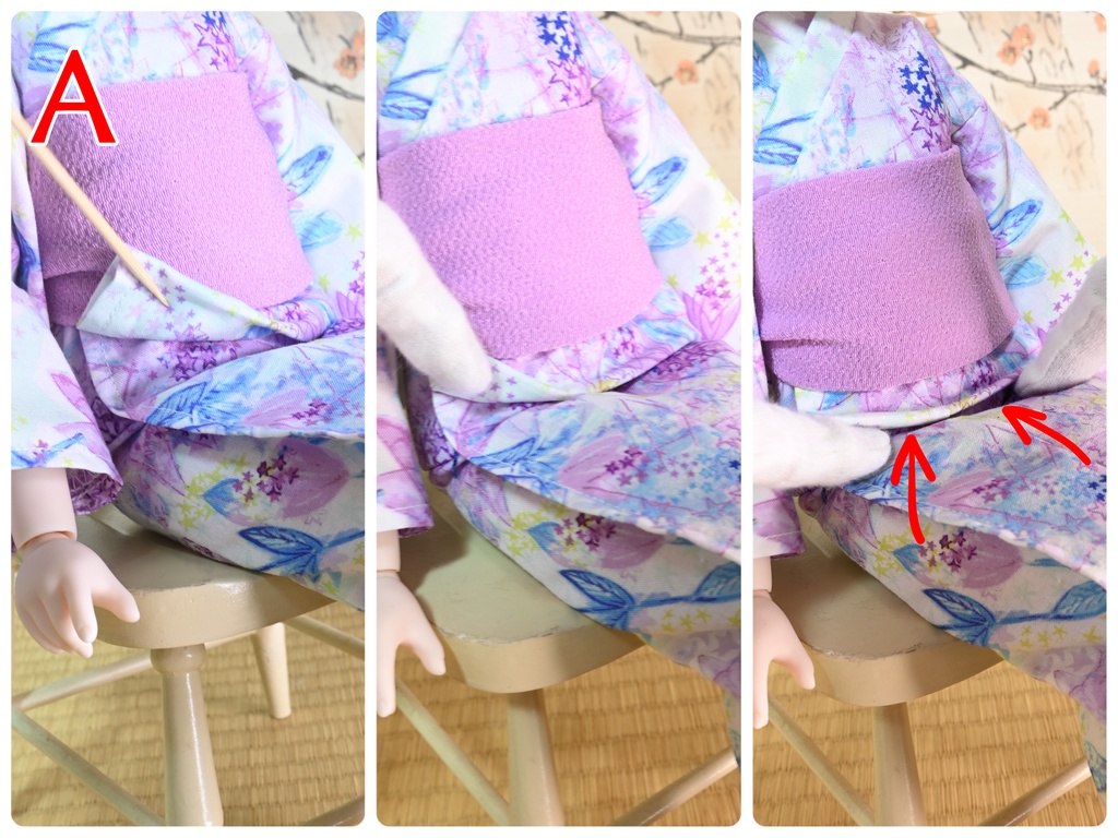 はだけない和服のコツ【足から履くタイプ】