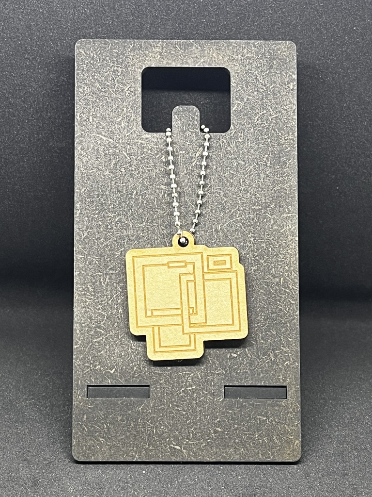 【非公式】ブルーアーカイブ ゲーム開発部【木材キーホルダー】