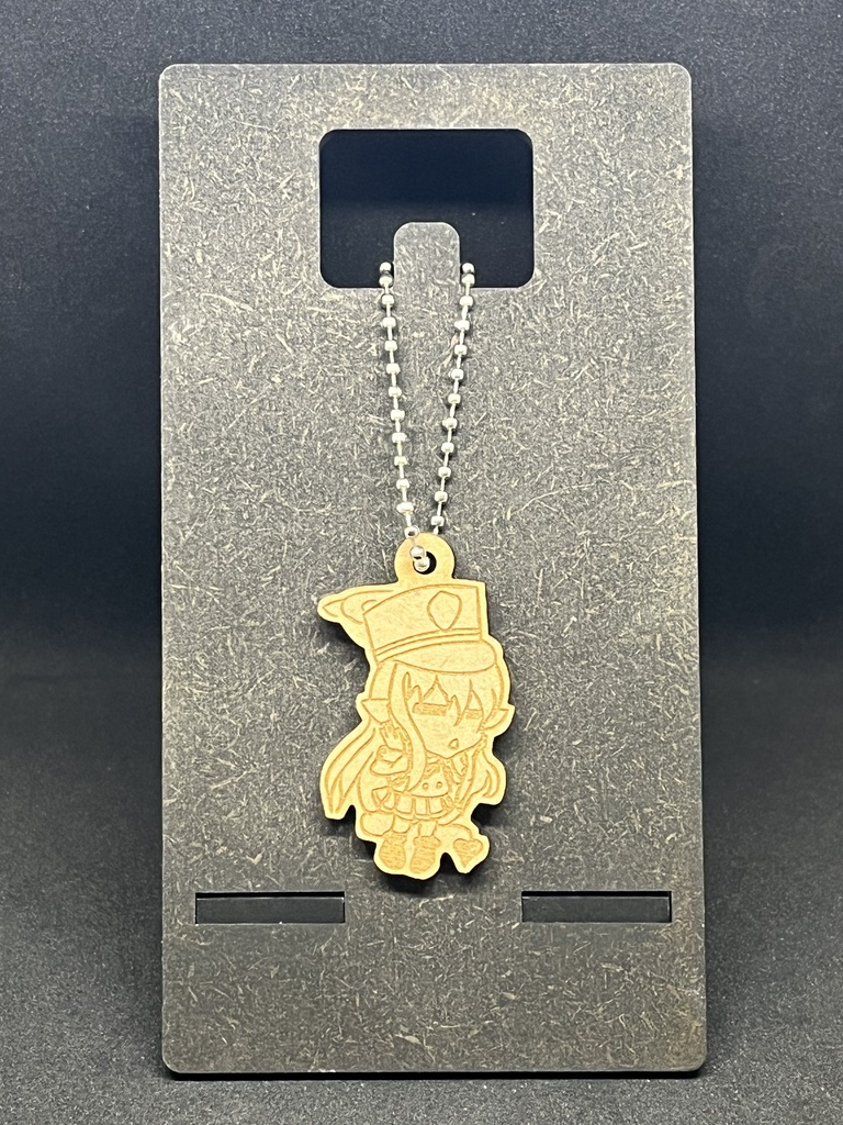 【非公式】ブルーアーカイブ ハイランダー鉄道学園【木材キーホルダー】