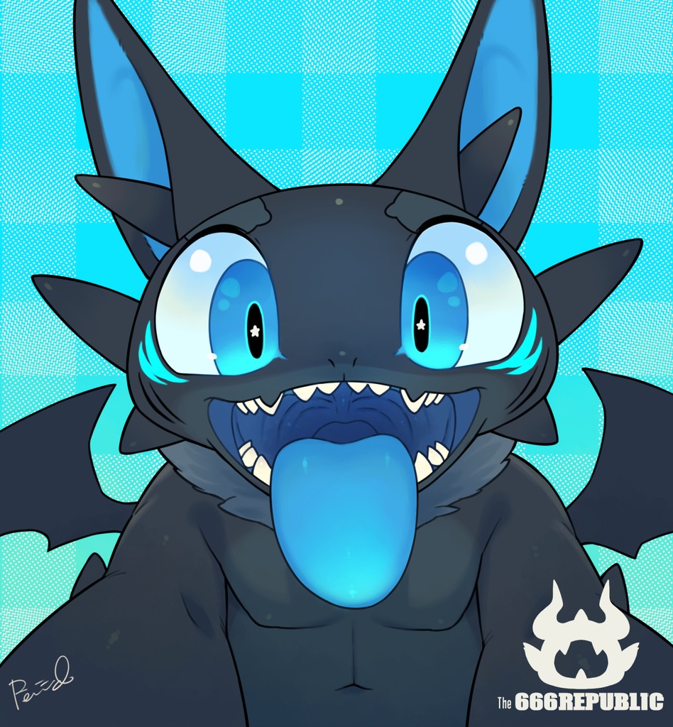 黒鮫竜ぺろぺろハンドタオル