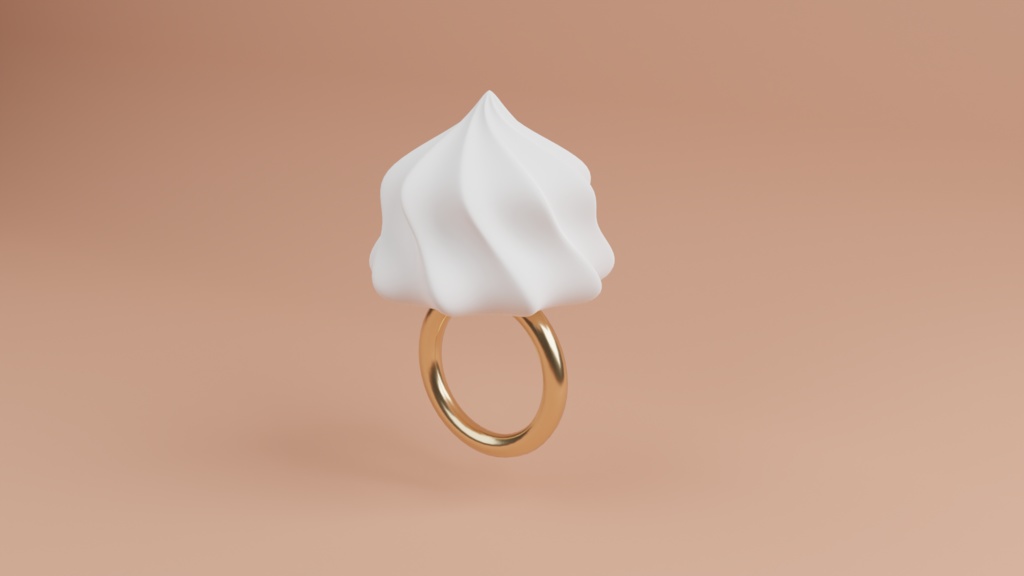 ホイップリング/3Dモデル/blenderデータ