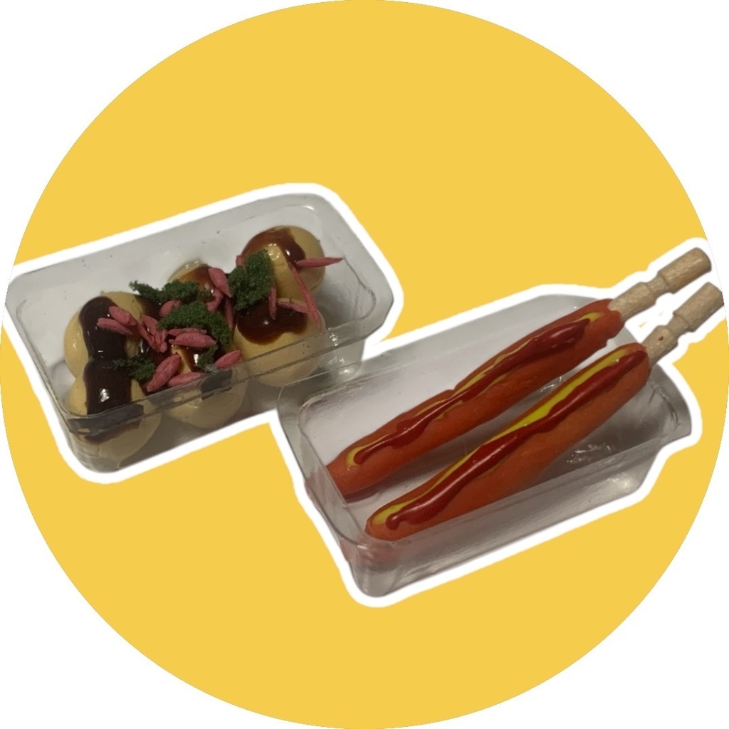 たこ焼きフランクフルトのセット