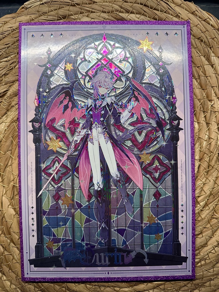 【C107】原神 ドゥリン 浮き彫り色紙  