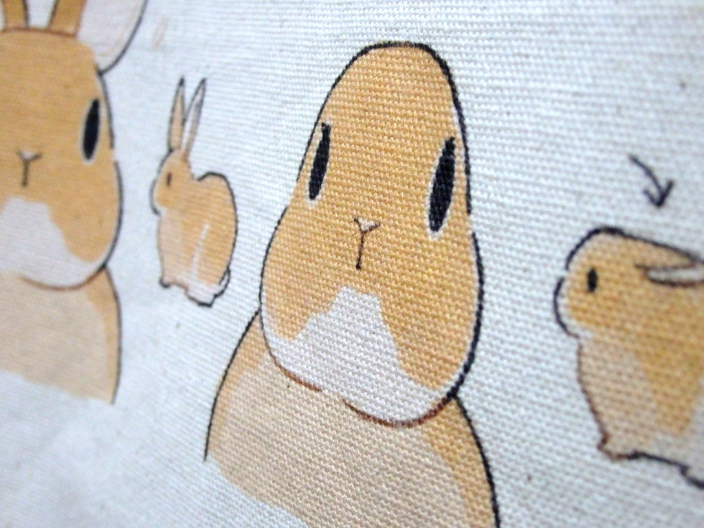 トートバッグ【つるつるうさぎ】