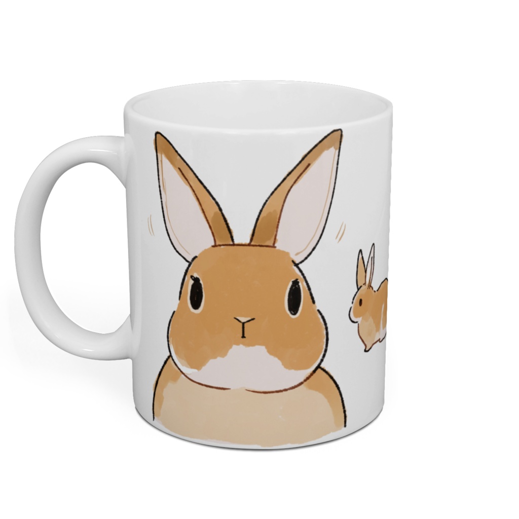 マグカップ【つるつるうさぎ】