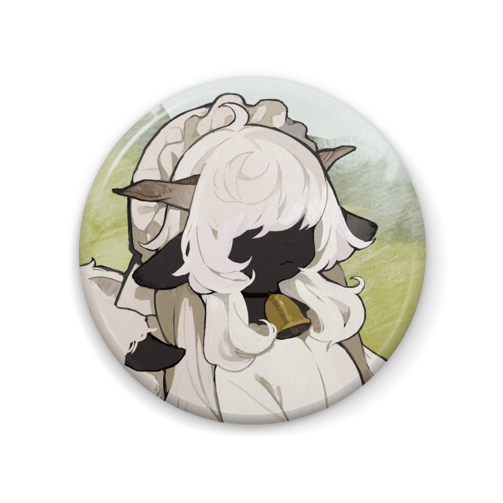 缶バッジ【黒鼻羊ちゃん】