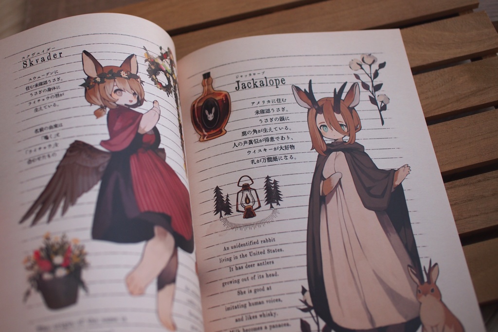 イラスト本〖 擬人化うさぎ図鑑 〗