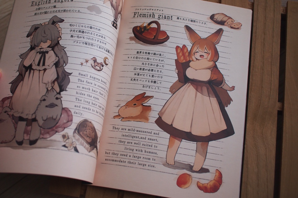 イラスト本〖 擬人化うさぎ図鑑 〗