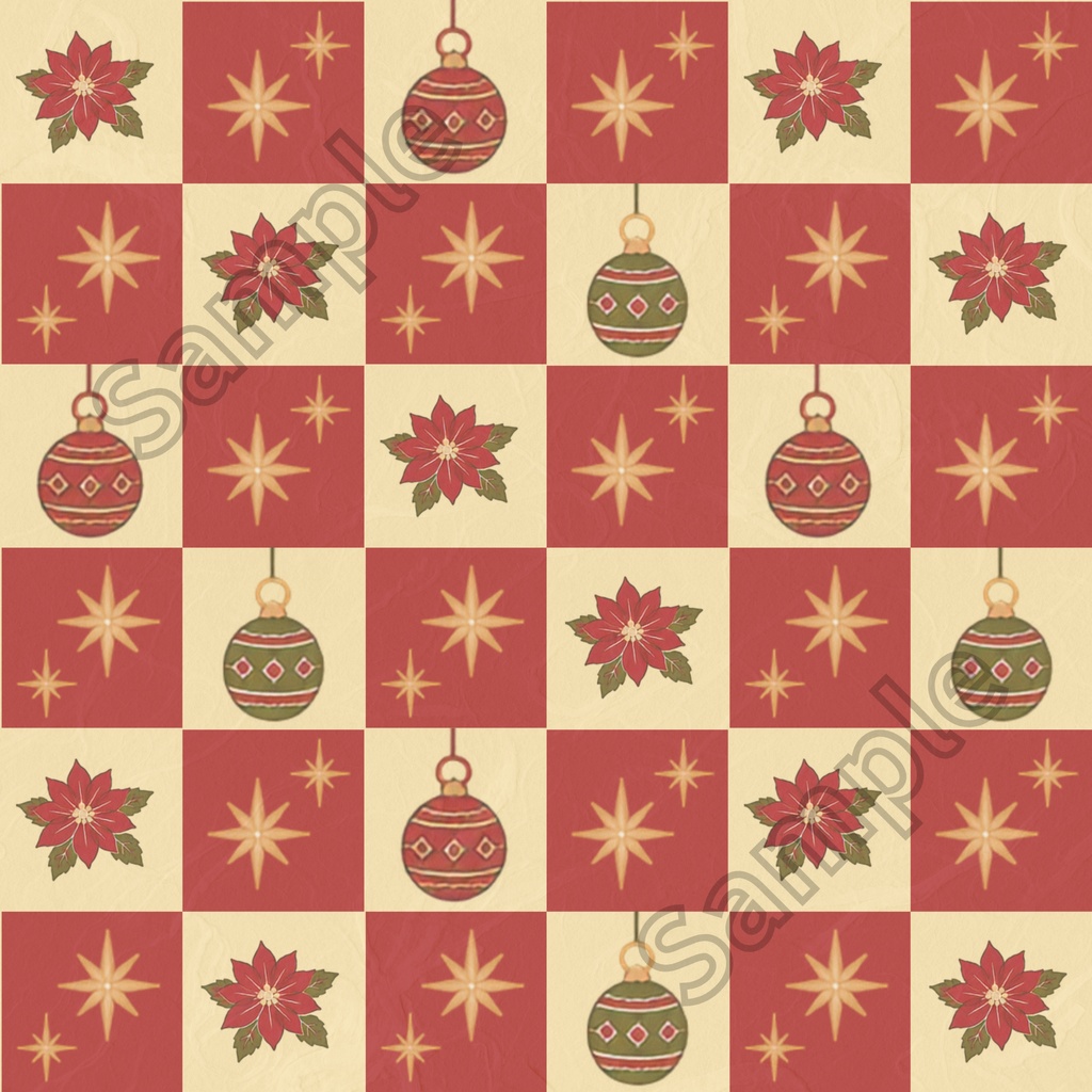 【聖華】クリスマス | 和の色のデザインペーパー 5種