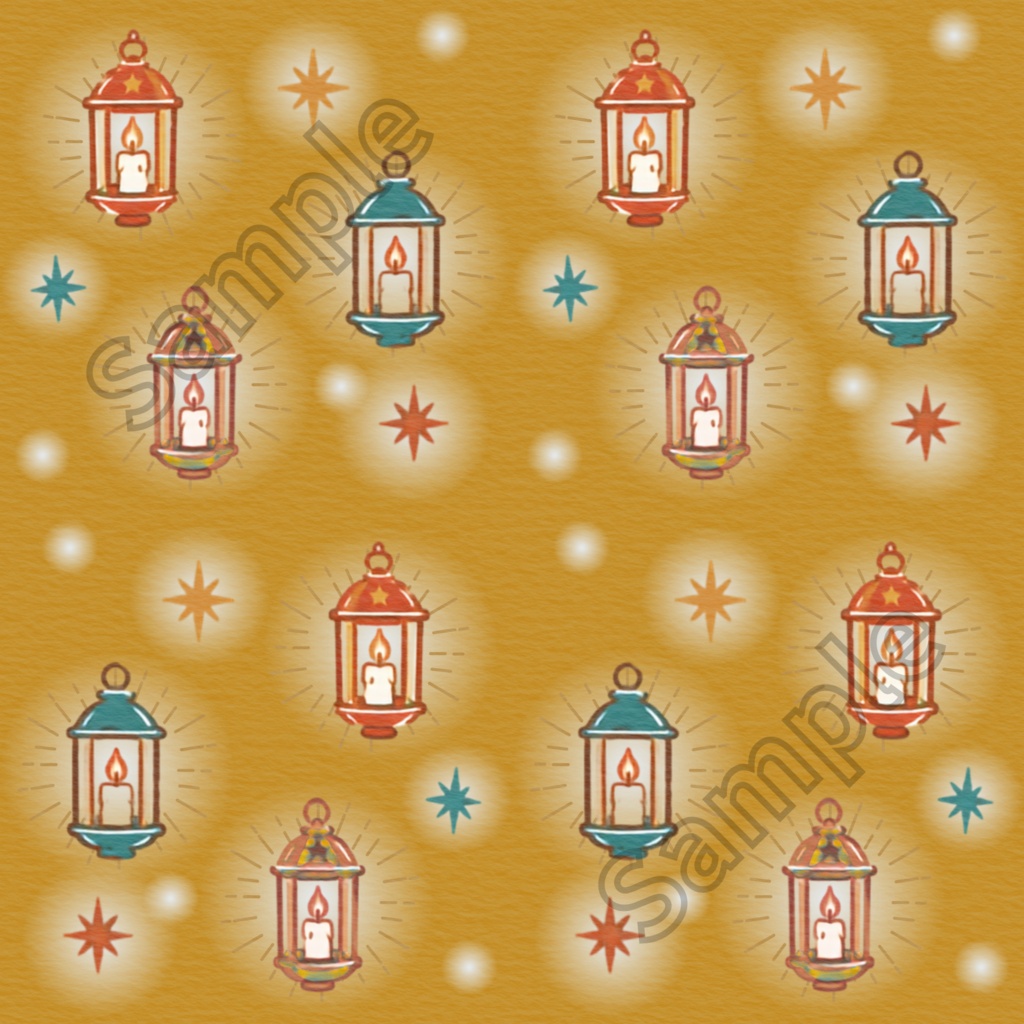 【感興】クリスマス|和の色のデザインペーパー 5種