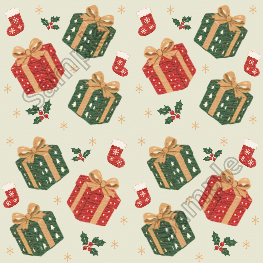 【福音】クリスマス|和の色のデザインペーパー 5種