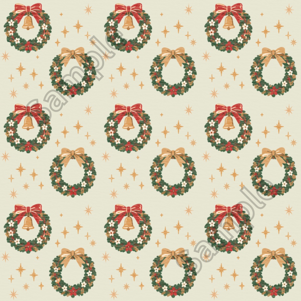 【福音】クリスマス|和の色のデザインペーパー 5種