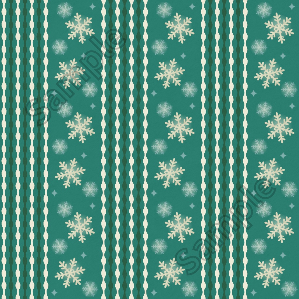 【極光】クリスマス|和の色のデザインペーパー 5種