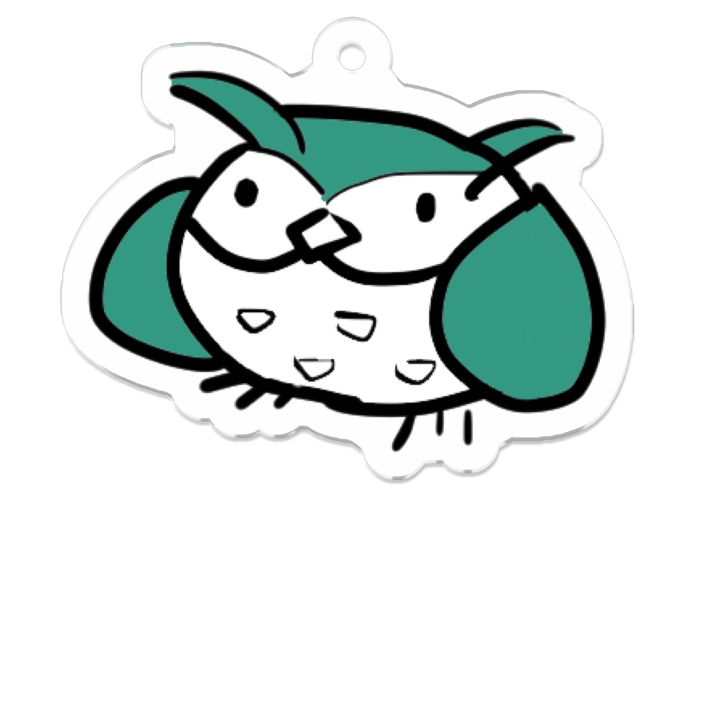 フクタロウ/アクリルキーホルダー - 50 x 50 (mm)