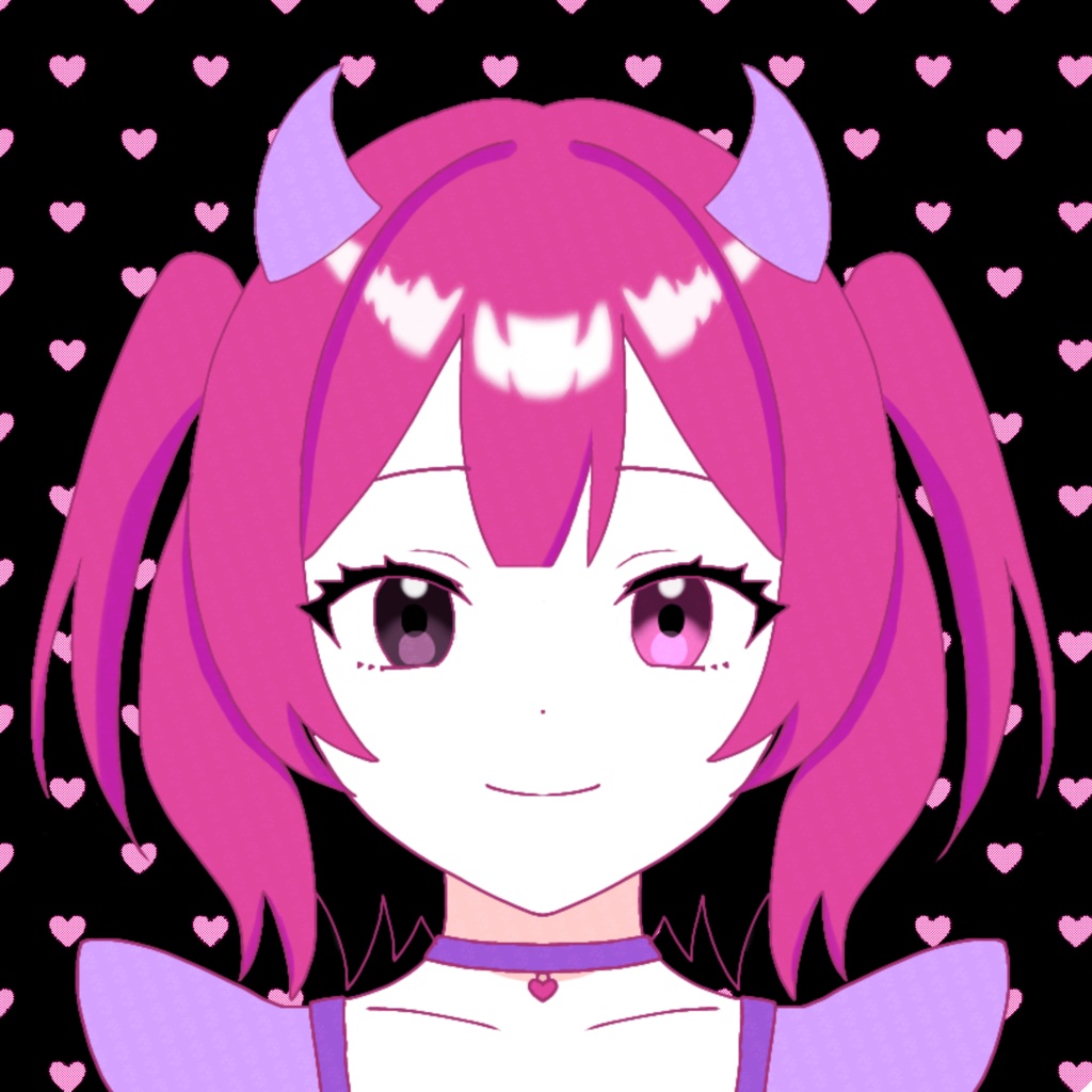 悪魔メイドの女の子(立ち絵)