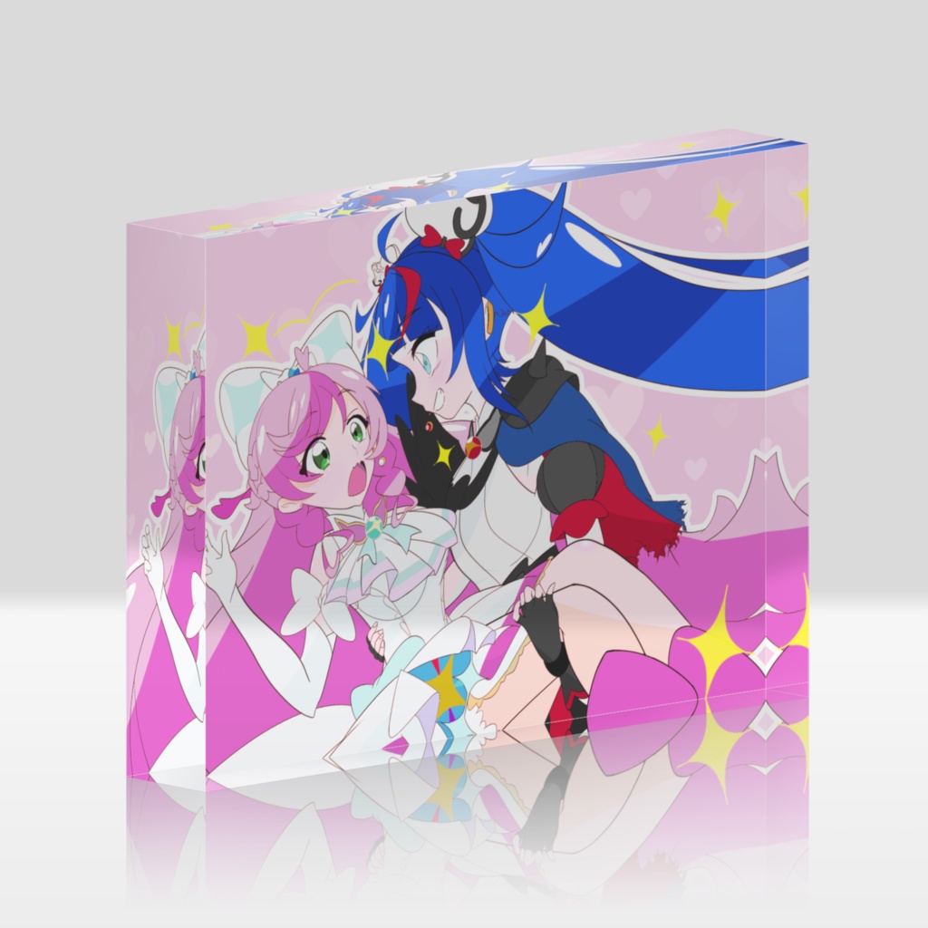 ダークスカイにお姫様抱っこされるキュアプリズム