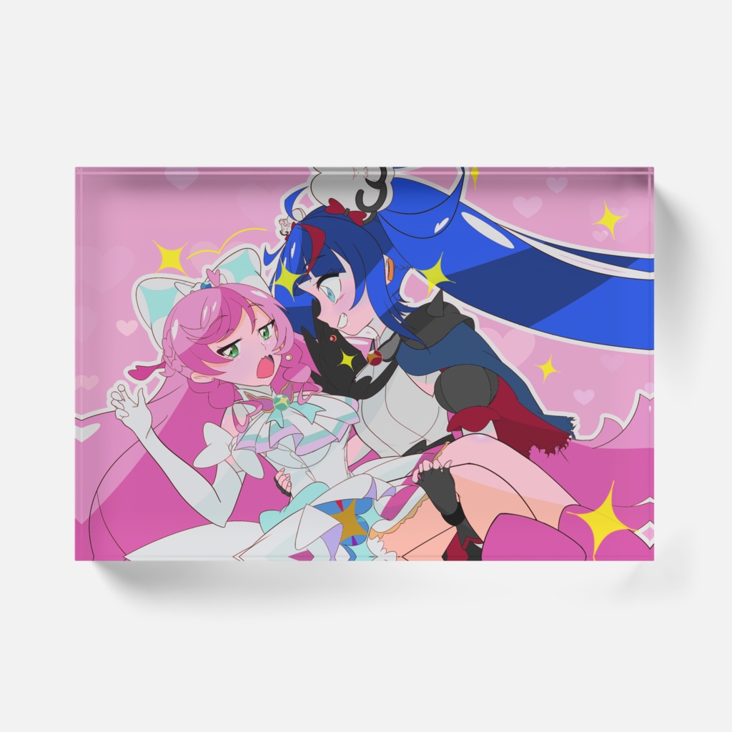 ダークスカイにお姫様抱っこされるキュアプリズム(ジト目版)