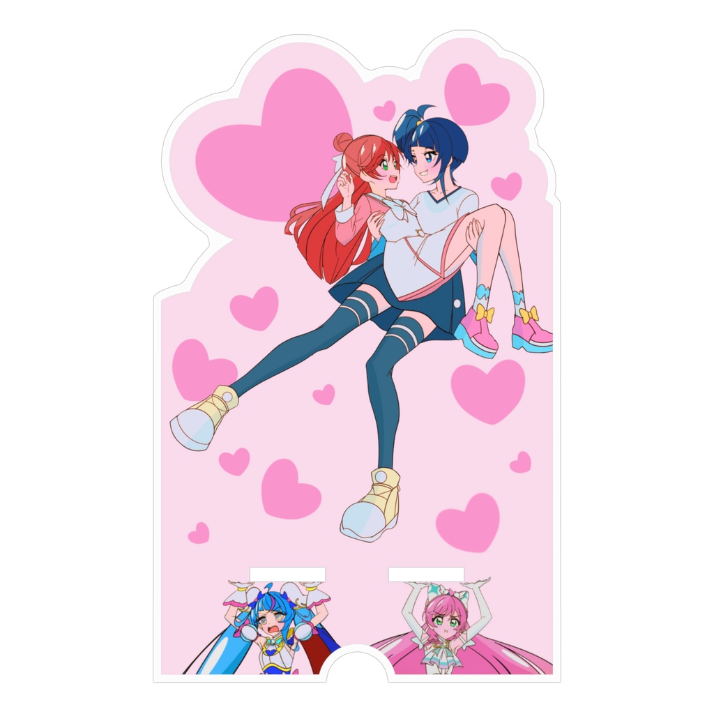プリキュア伝統技イラストスマホスタンド