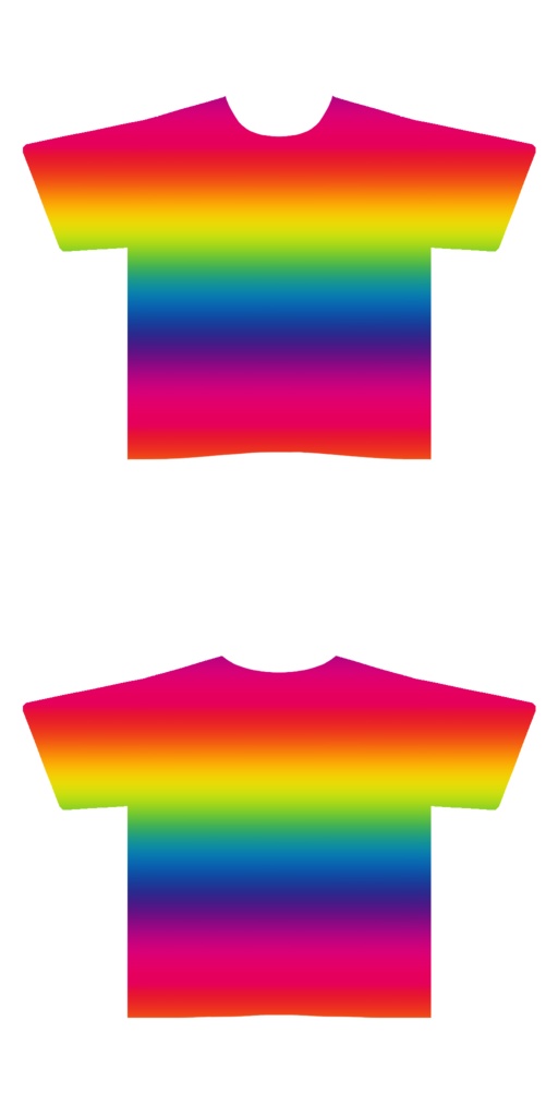 【vroid】レインボーTシャツ