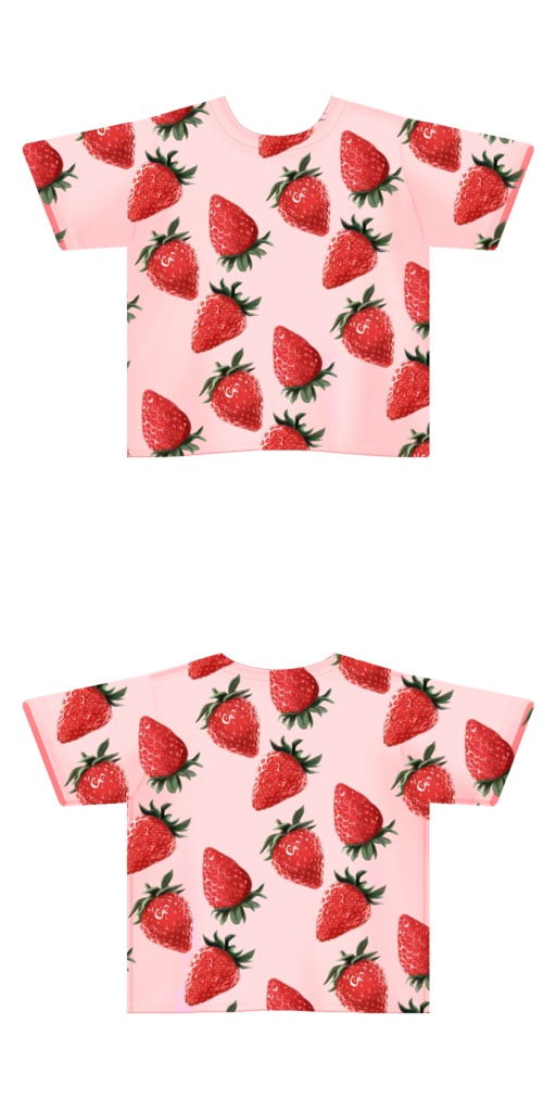 【vroid】苺のTシャツ