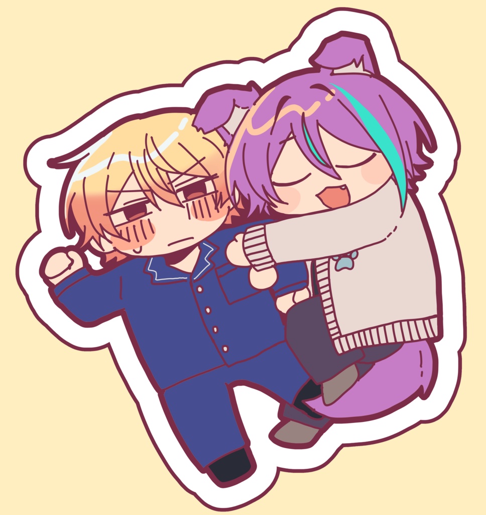 つかるいフェルトステッカー