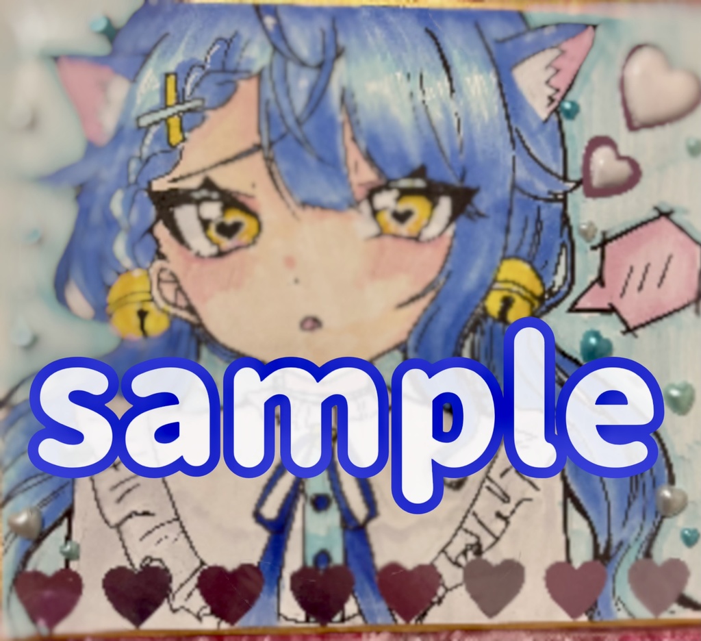 C106 天宮こころ 手描き色紙