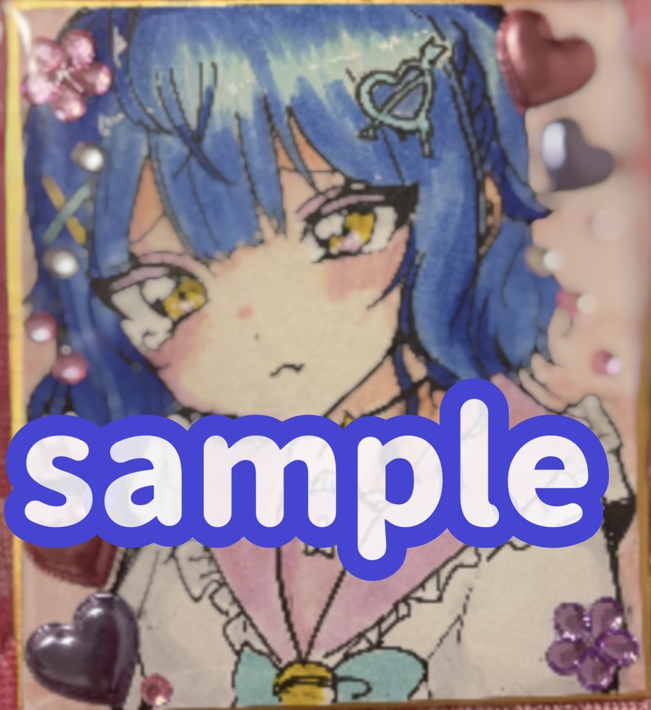 C106 天宮こころ 手描き色紙