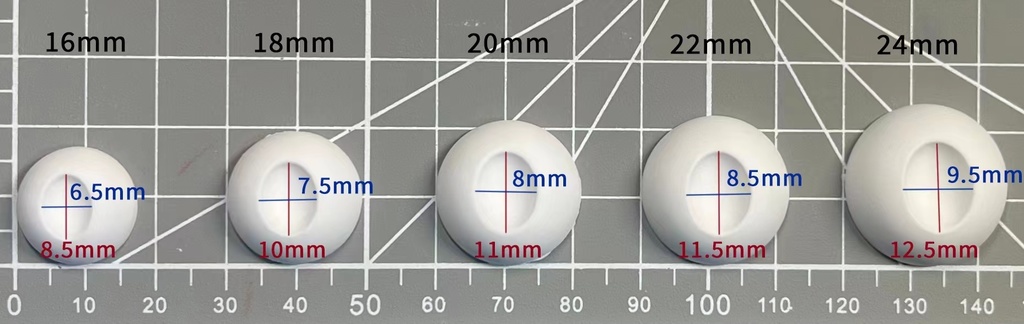 【YIYI】ドールアイ 16mm/18mm22mm/24mm レジンアイ