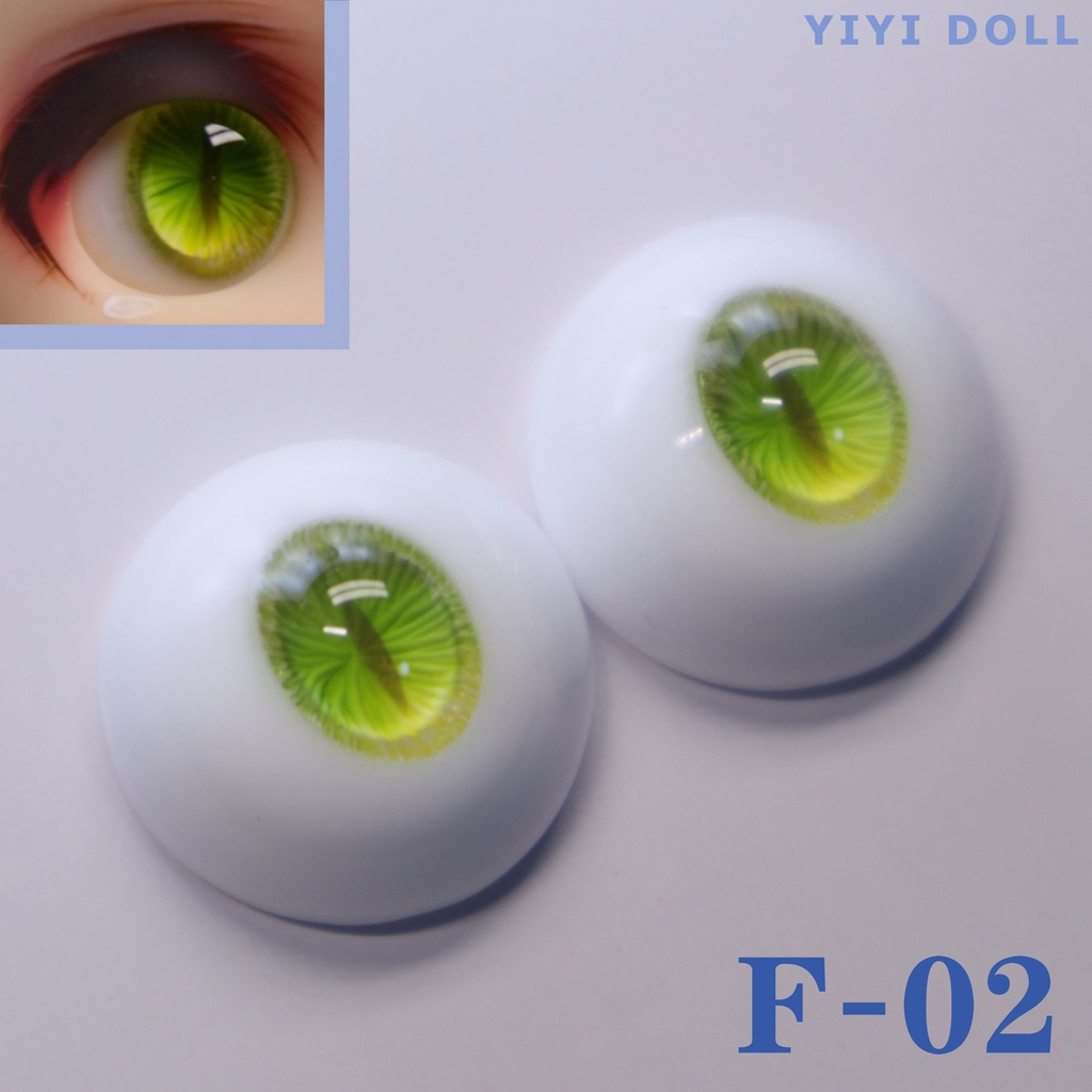 【YIYI】「ジュース」「青リンゴ」ドールアイ 14mm/16mm/18mm/22mm/24mm レジンアイ MDD