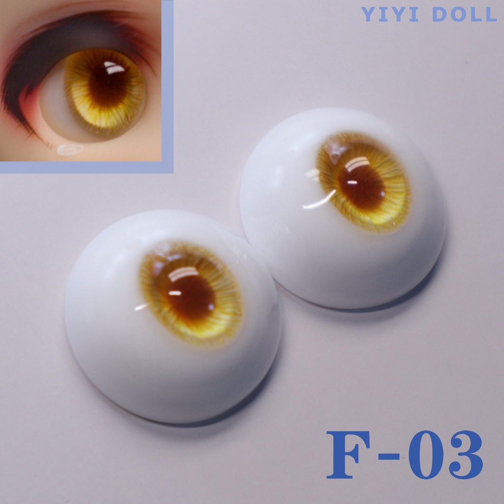 【YIYI】「ジュース」「オレンジ」ドールアイ 14mm/16mm/18mm/22mm/24mm レジンアイ MDD