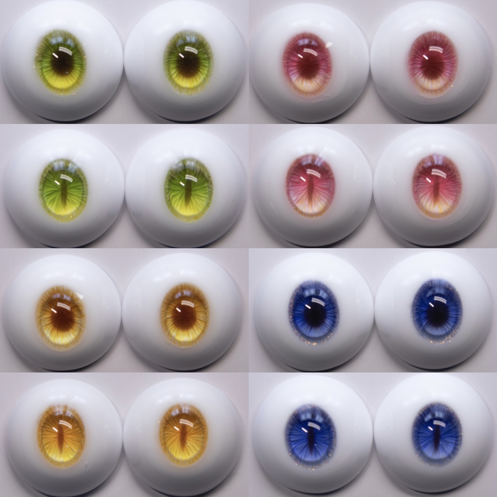 【YIYI】「ジュース」「オレンジ」ドールアイ 14mm/16mm/18mm/22mm/24mm レジンアイ　MDD