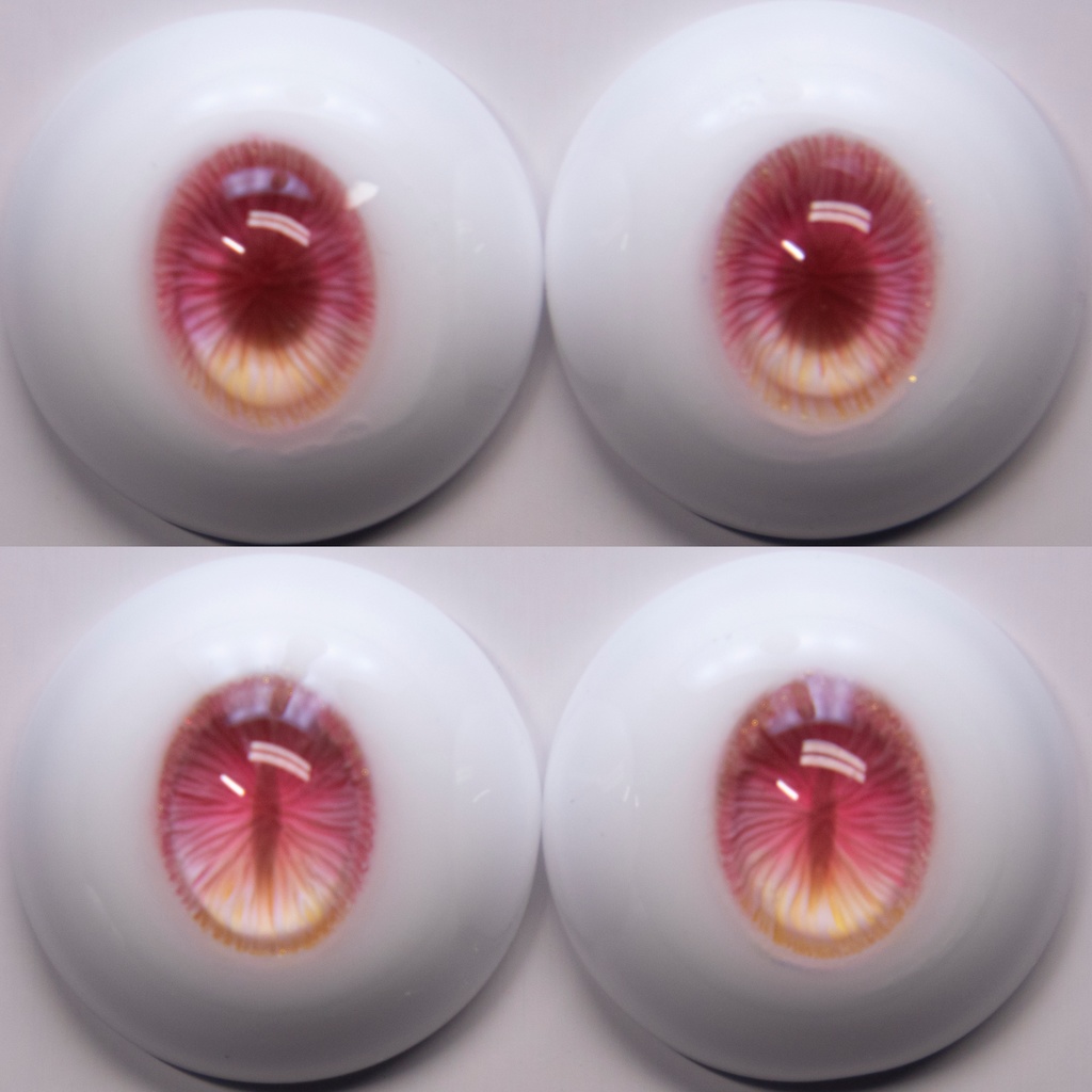 【YIYI】「ジュース」「モモ」ドールアイ 14mm/16mm/18mm/22mm/24mm レジンアイ MDD