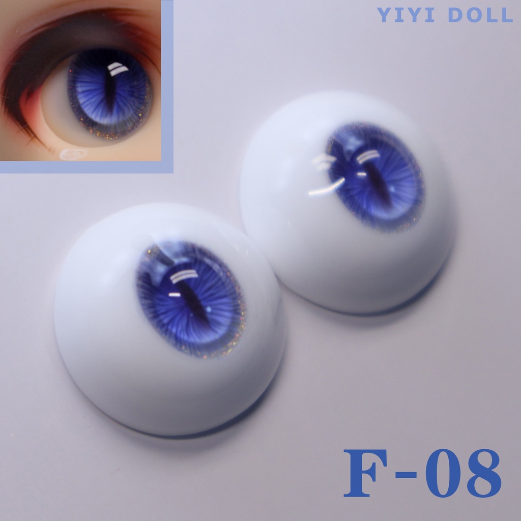 【YIYI】「ジュース」「ブルーベリー」ドールアイ 14mm/16mm/18mm/22mm/24mm レジンアイ MDD
