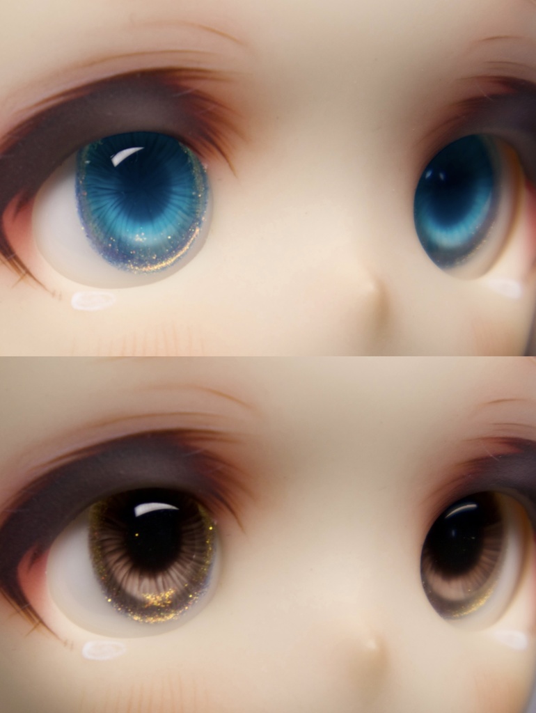 【YIYI】「Jasmine」ドールアイ 14mm/16mm/18mm/22mm/24mm レジンアイ MDD