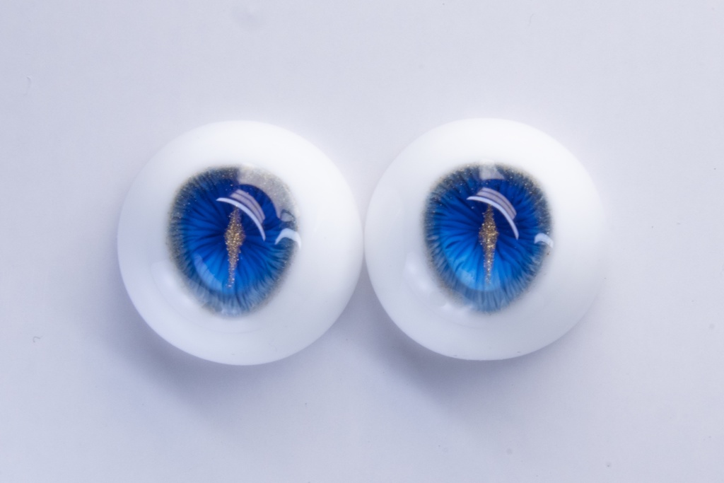 【YIYI】「金瞳宝石」「ブルーサファイア」ドールアイ 14mm/16mm/18mm/20mmレジンアイ BJD MDD