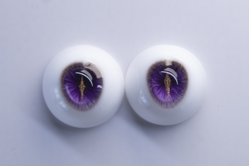 【YIYI】「金瞳宝石」「アメジスト」ドールアイ 14mm/16mm/18mm/20mmレジンアイ BJD MDD