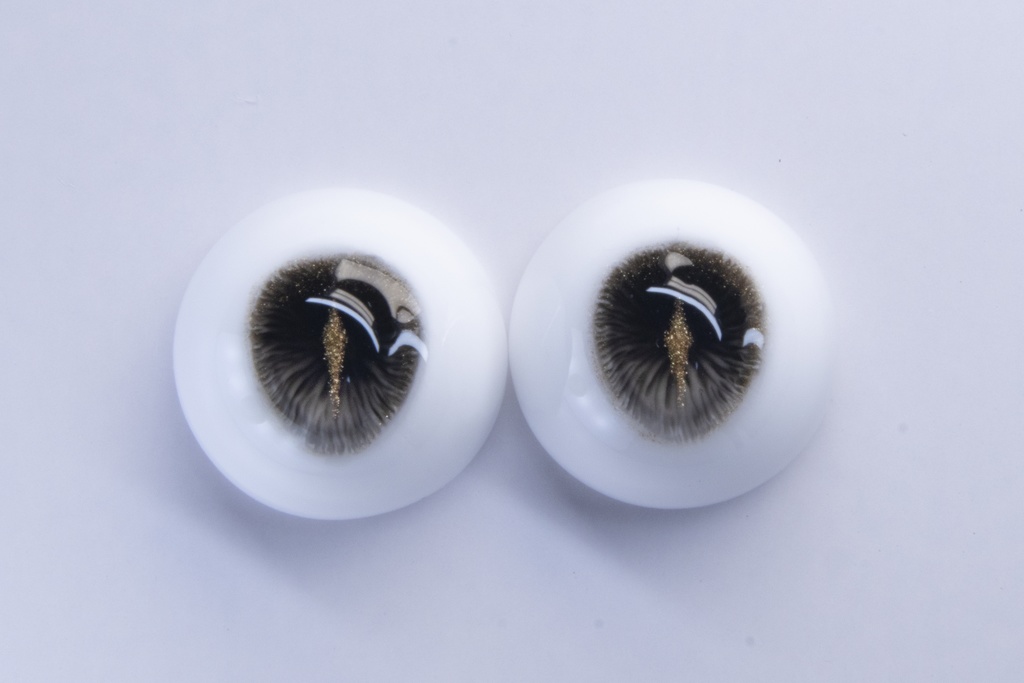 【YIYI】「金瞳宝石」「黒曜石」ドールアイ 14mm/16mm/18mm/20mmレジンアイ BJD MDD