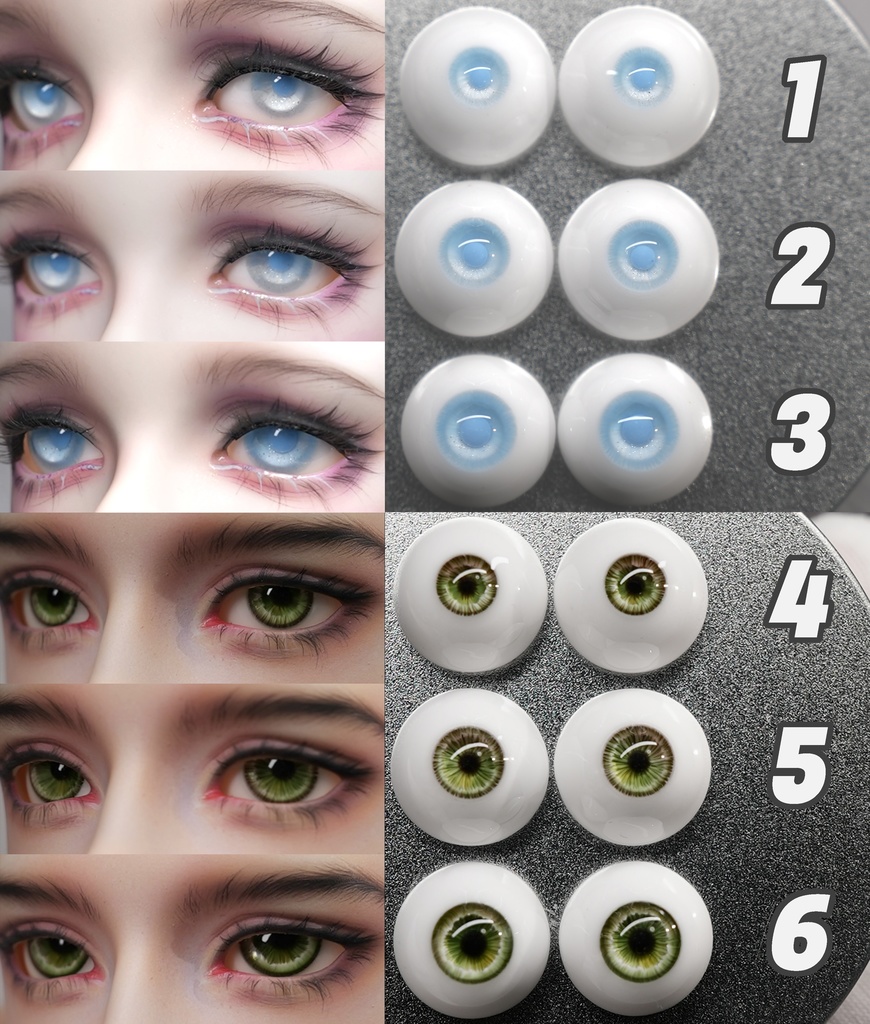 【YIYI】ドールアイ 16mm 数量限定レジンアイ BJD