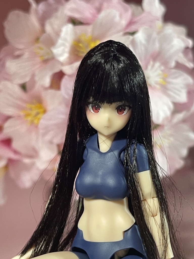 メガミデバイス　バスタードール用ウィッグ　リボン付き