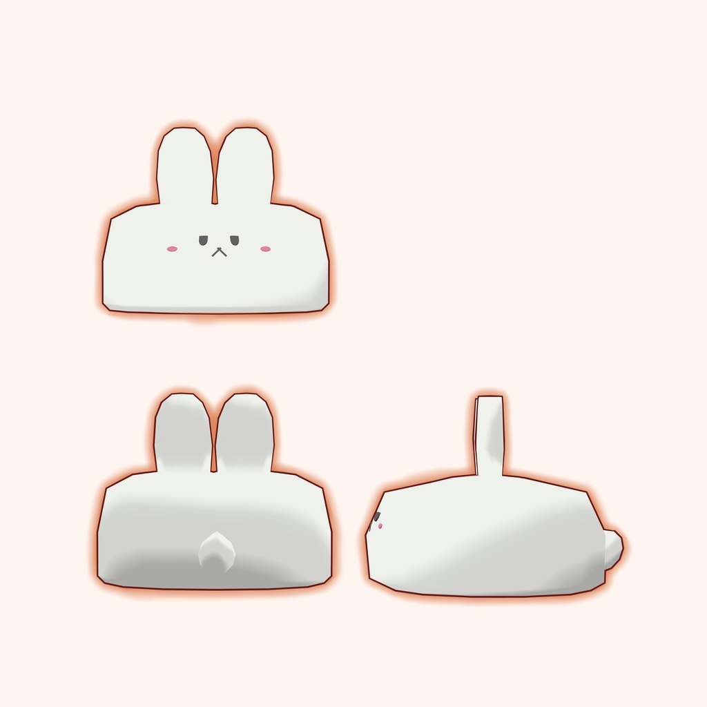 【free】うさぎぼうし(まめひなた専用)